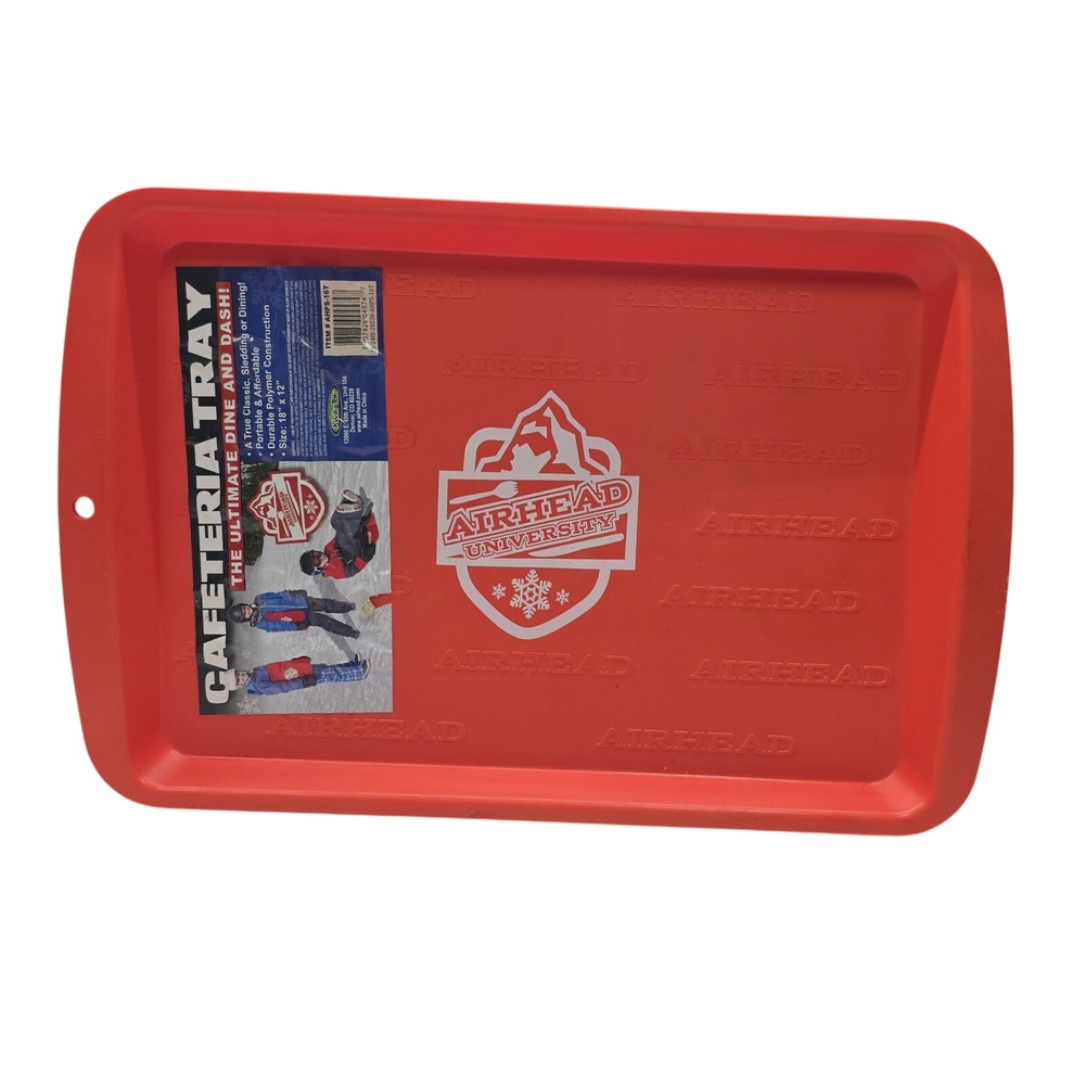 Airhead University Cafeteria Tray The Ultimate Dine and Dash Snow Sled 18" x 12"